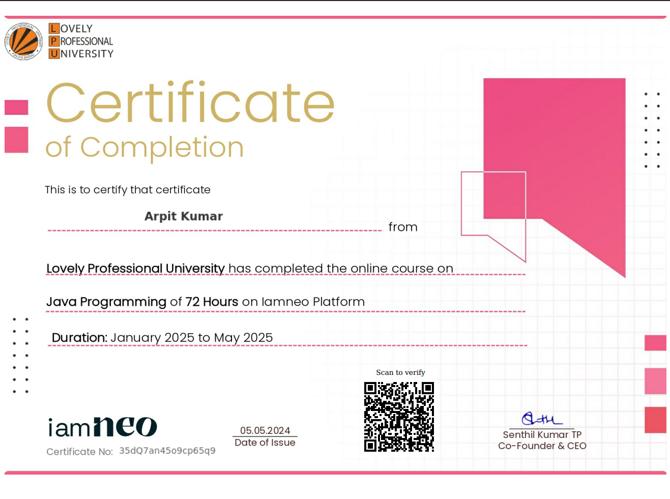 Certificate 4