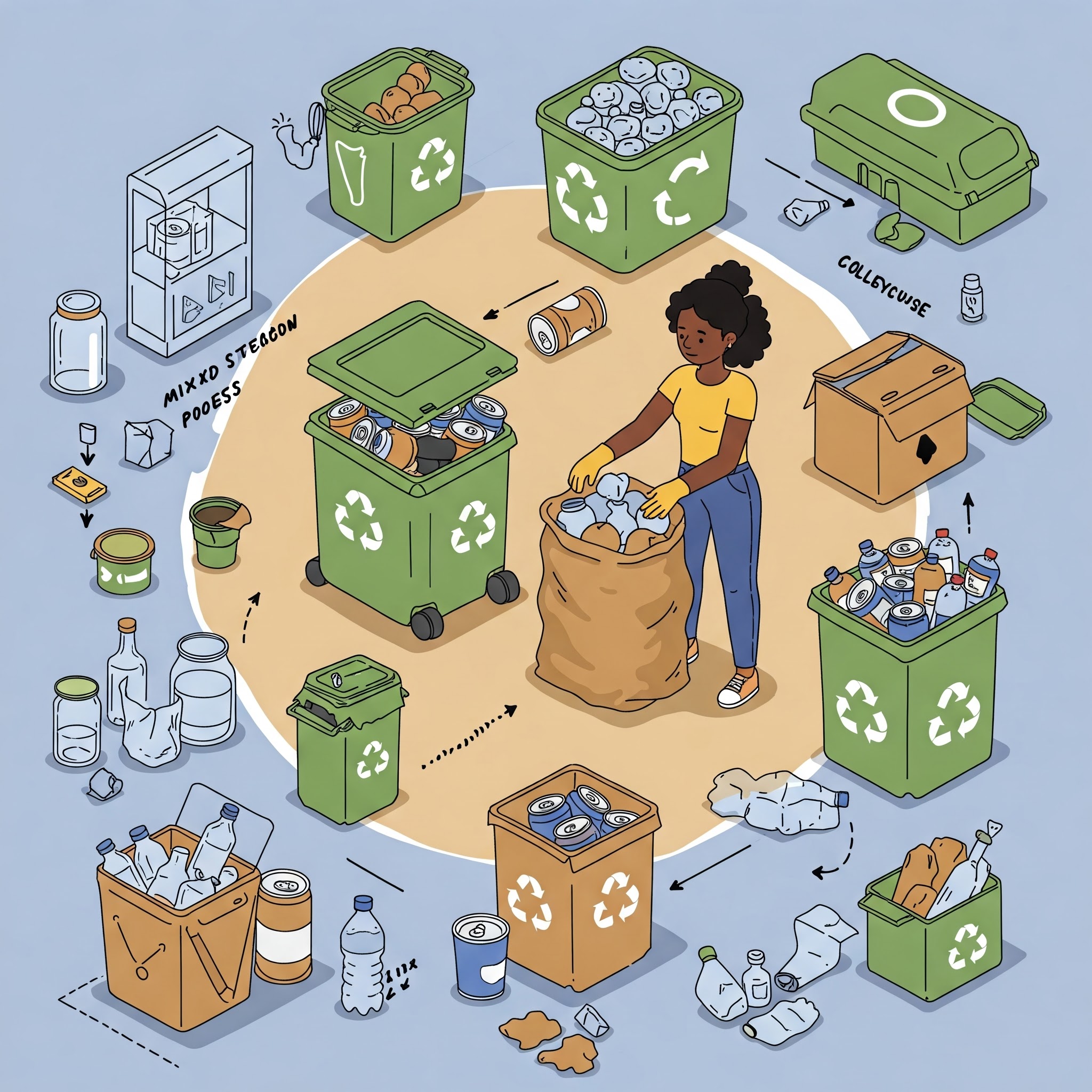 Recycling illustration
